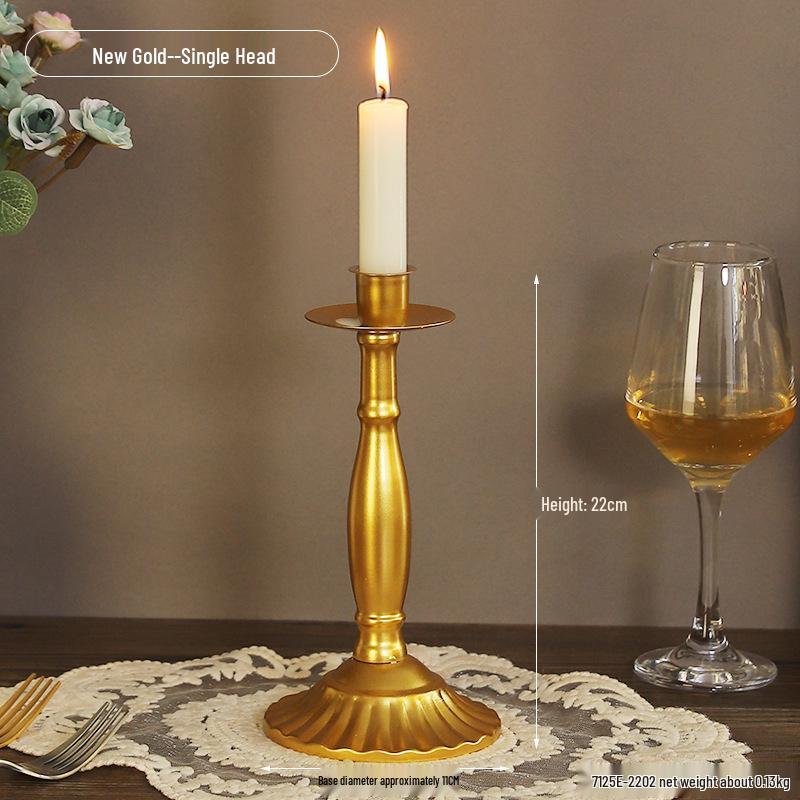 Винтажный французский подсвечник-украшение – Романтический европейский держатель для свечей для декора стола и фотосессий