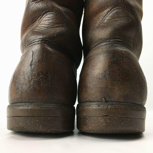 Винтажные кожаные полуботинки REDWING на пробковой подошве, размер 8.5B (приблизительно. 25.526.5см) Темно коричневый(ИСПОЛЬЗОВАЛ)