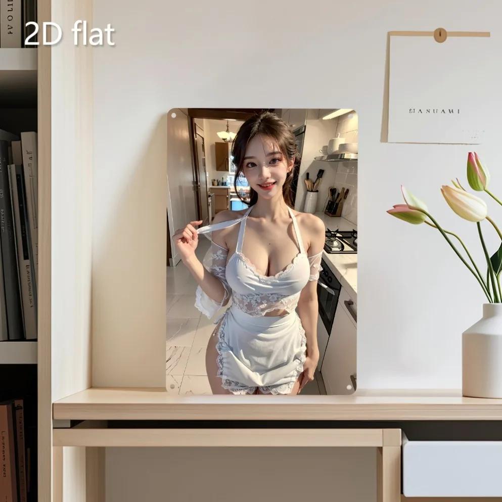 Металлическая жестяная табличка Настенный декор - Предварительно просверленная Погодоустойчивая Железная Подвесная Табличка для Кухни Сада Внутреннего Наружного Помещения Фестивальный Декор