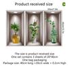 Wall Art Stickers Simulation 3D Three-dimensional Potted Green Plants Flowers Home Living Room Study Decorations Wallpapers