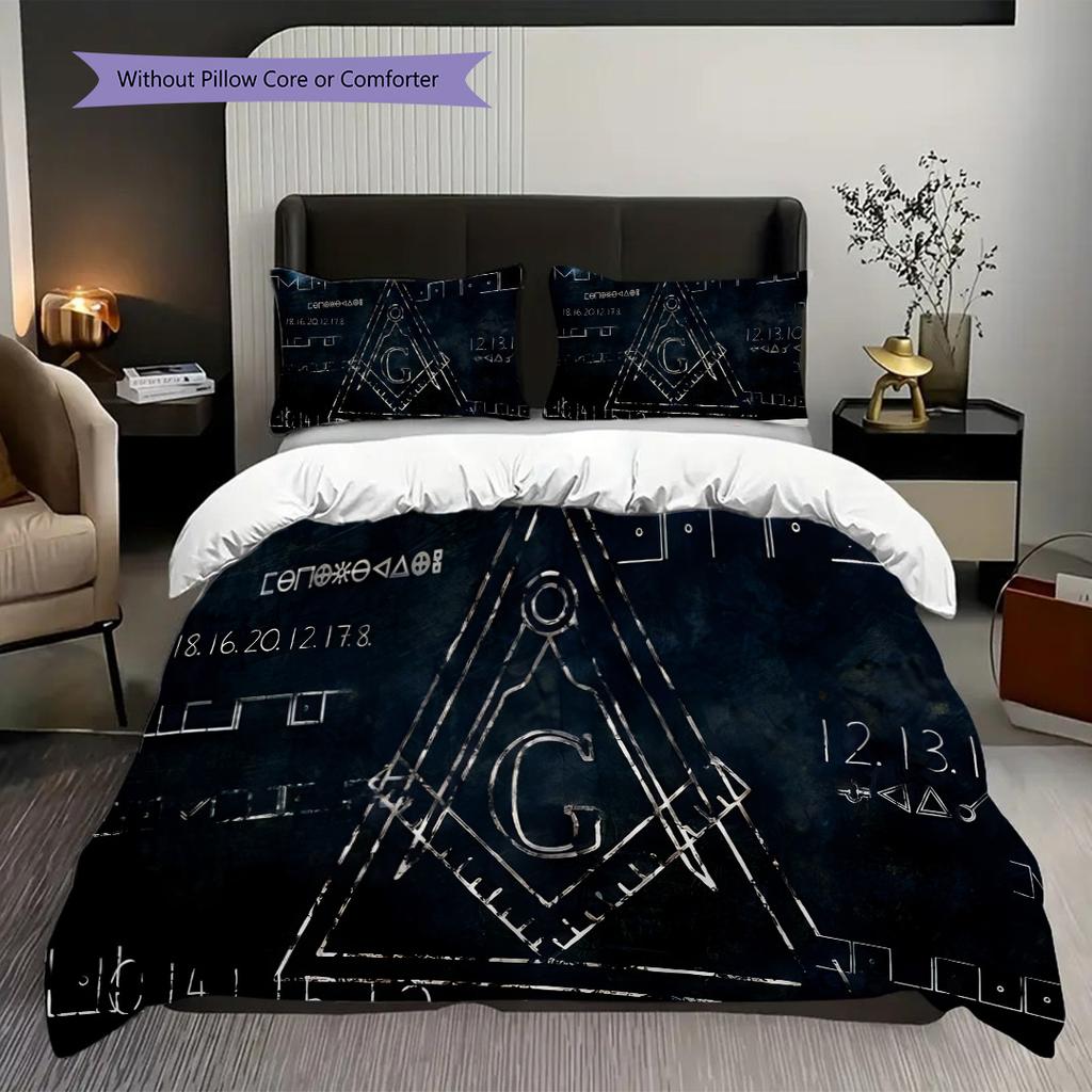Freemasonry Stronger Communities Threepiece Set 1 Duvet Cover 2 Pillowcase Without Core Christmas Birthday Gift Duvet Cover And Pillowcase