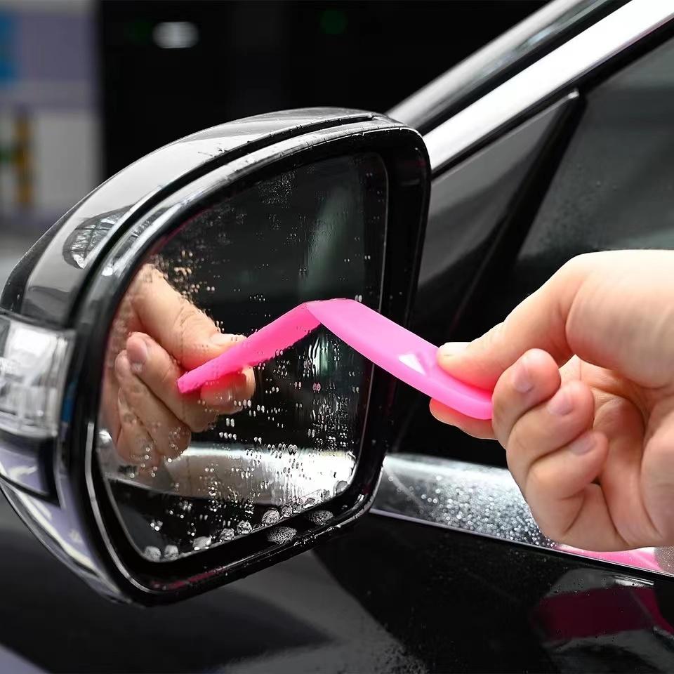 KTM 5PCS Tinting Window PPF Rubber Scraper Tool Vinyl Wrapping Carbon Fiber Sticker Pasting Film Squeegee Car Wash Cleaning