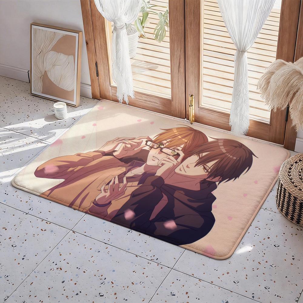 Anime S Sekai ichi Hatsukoi Floor Mat Eco Flannel Doormat Non Slip Odorless Indoor Floor Rug Soft Short Plush Home Mat