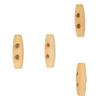 50pcsLot Button Wooden 2 Holes Coat Duffle Toggle Wood Horn Sewing Knitting Buttons 30mm