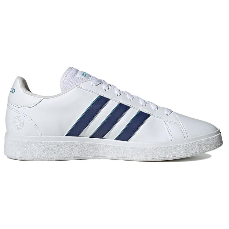 Adidas Neo Grand Court Low Top Skate Shoes Men Sneakers White Blue HP2578