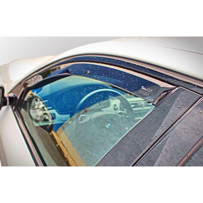 Déflecteurs de vent HEKO 25330, fumé transparent, largeur 7,5 cm, compatibles Opel/GM 1986-1993