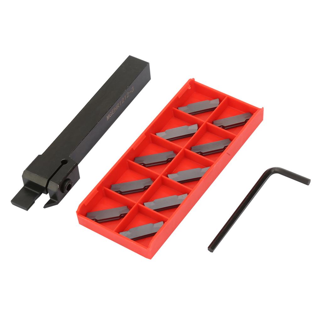 MGEHR12123 Держатель токарного отрезного инструмента для прорезки канавок с 10 вставками