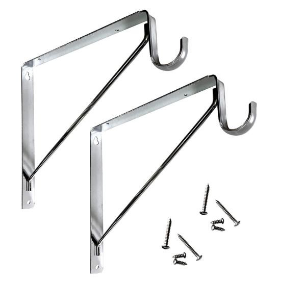 Настенный кронштейн для штанги для шкафа Нержавеющий Коррозионностойкий Устойчивый к нагрузкам Простая установка Шкаф для тяжелых условий эксплуатации