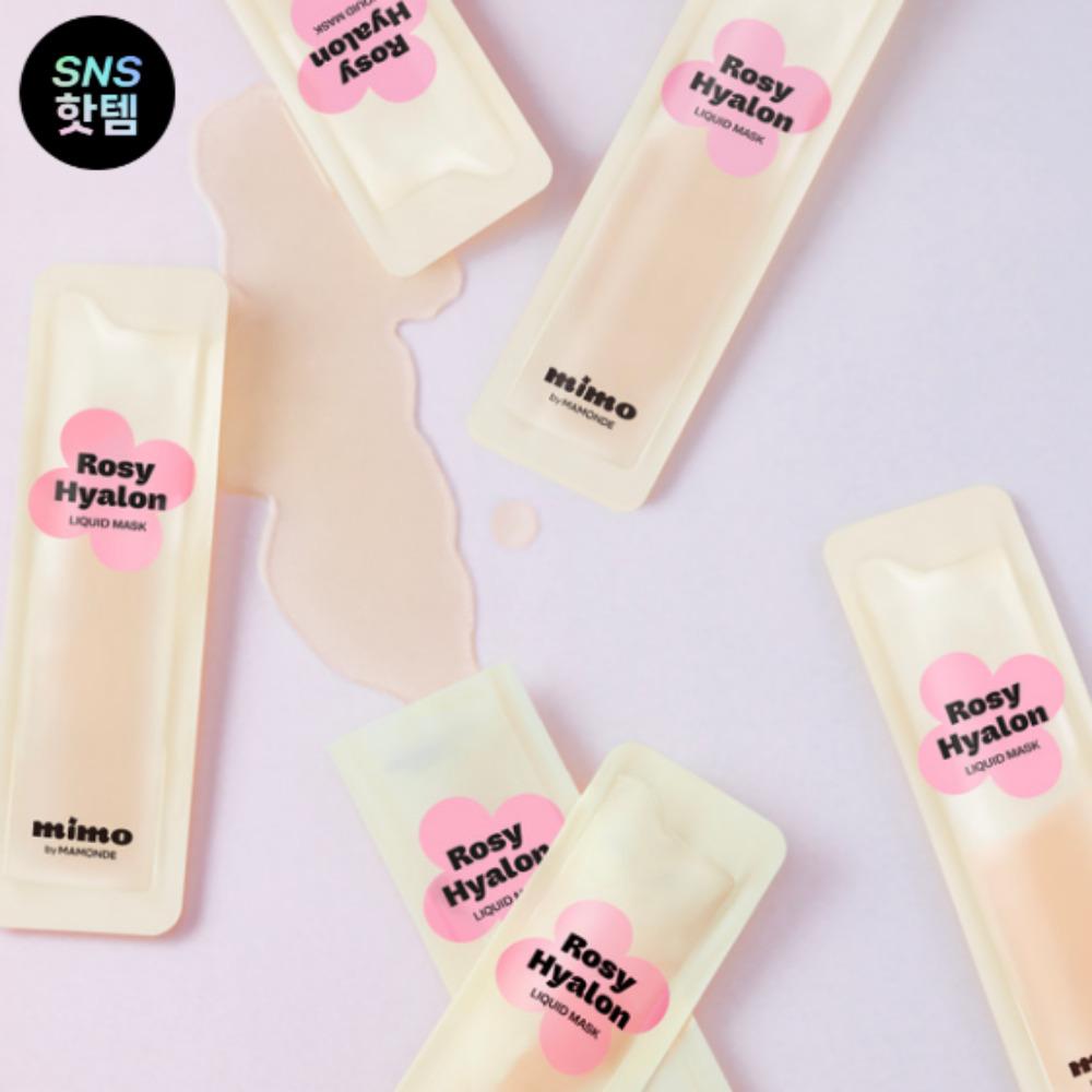Mamonde [Daiso] Увлажняющие коллекции Rosy Hyalon (4 типа), Ампула, Маска, Тоник, Крем