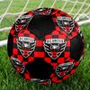 D.C. United Indoor Soccer Ball Colorful All Ages Size 5 Machine Stitched PVC Competition Ready Durable High-Bounce
