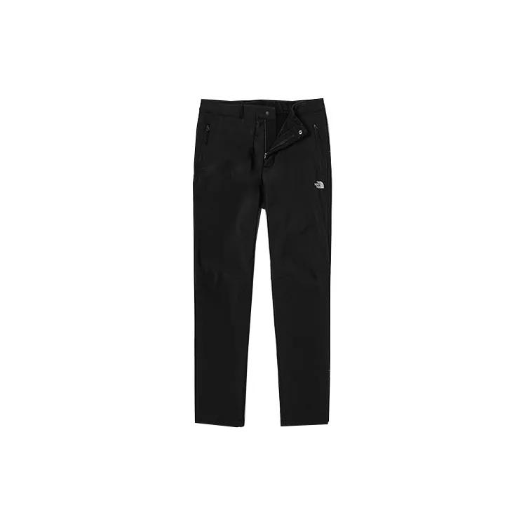 THE NORTH FACE Outdoor Thermal Water Repellent Straight Fit Hiking Fleece Lined Casual Pants Men's Black (Unisex) Casual Pants NF0A5AXY JK3