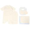 Pure Organic Childbirth Preparation 5 Product Set Blue Organic Cotton Made In Japan Kids Blue PK800302 100% 50cm~60cm