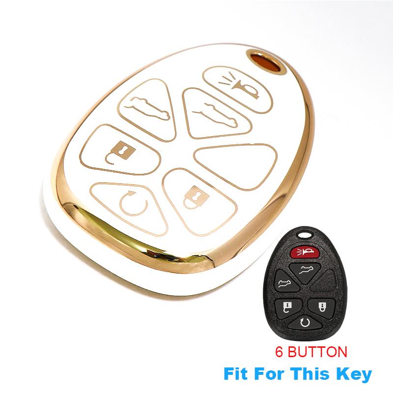 Чехол для ключа-брелока для GMC Acadia 2007-2016 Yukon XL/Chevy Suburban Tahoe Traverse для Cadillac Escalade SRX для Buick Enclave