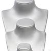 Necklace Bust Display Stand Jewelry Holder Photo Prop, PU Leather Selling Storage Rack Shop
