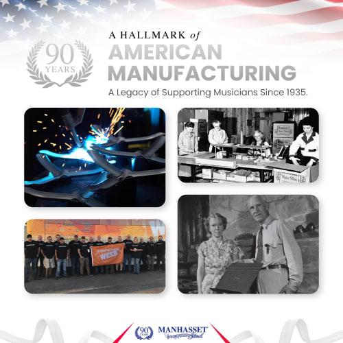 Manhattan Music Stand M48 Symphony Model (Symphony Stand), Black, Set of 6