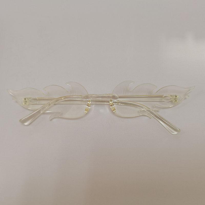 Солнцезащитные очки Flame, персонализированные цветные солнцезащитные очки без оправы для выпускного вечера, интегрированные очки цвета конфет