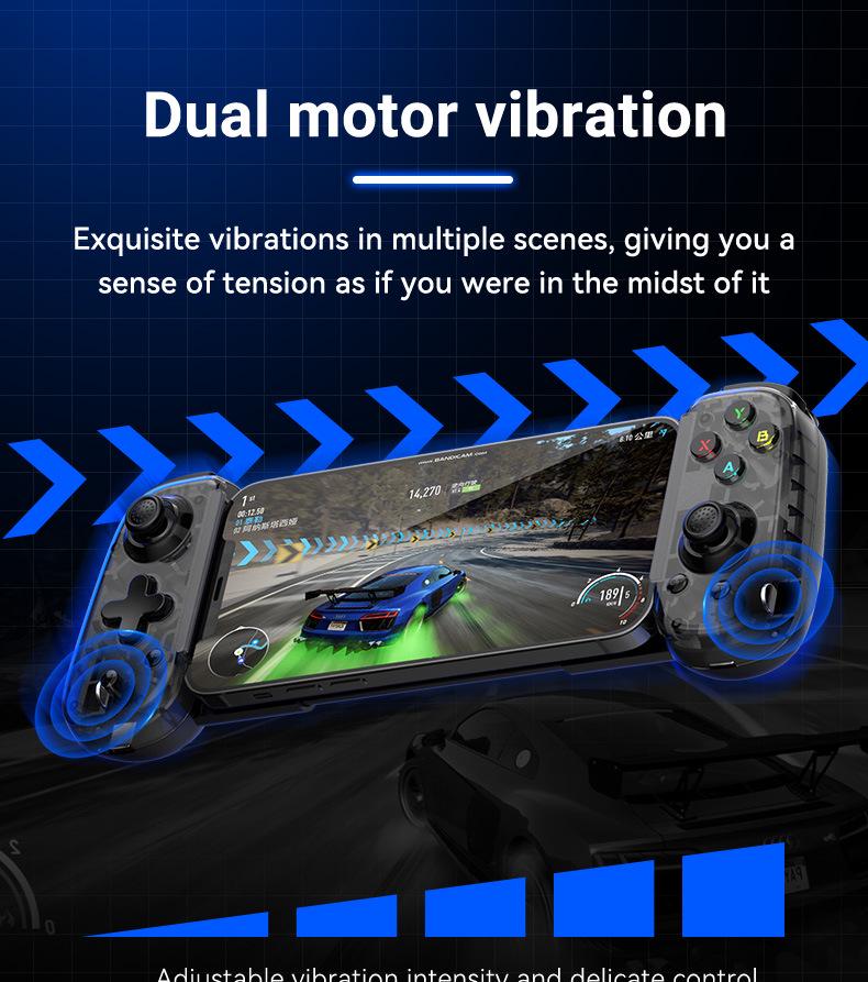 Игровой контроллер D6mini Stretch с беспроводным/проводным двойным режимом для SWITCH, Android, iOS и мобильных телефонов