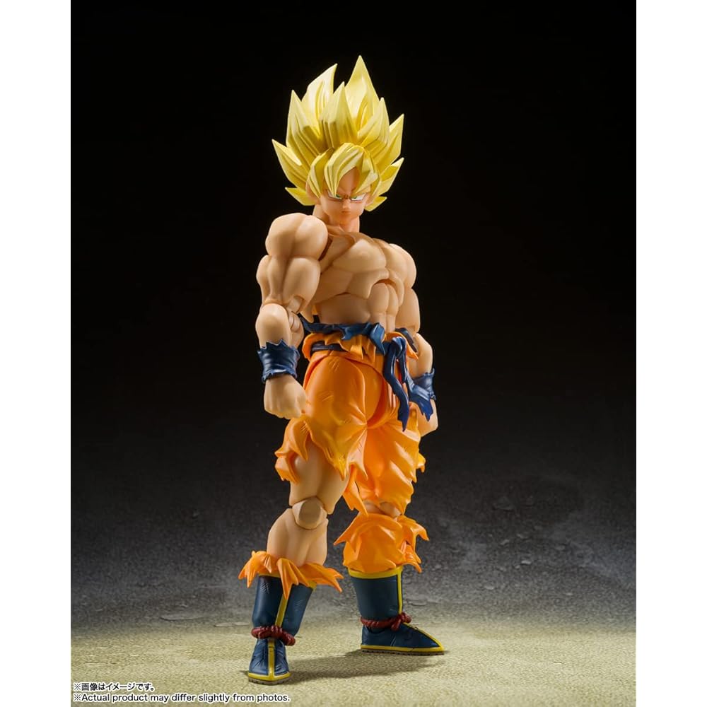 СТРАНЫ ТАМАШИИ Ш. Фигурка Dragon Ball Super Saiyan Goku от Figuarts 145 мм ABS ПВХ Окрашенная Подвижная Фигурка