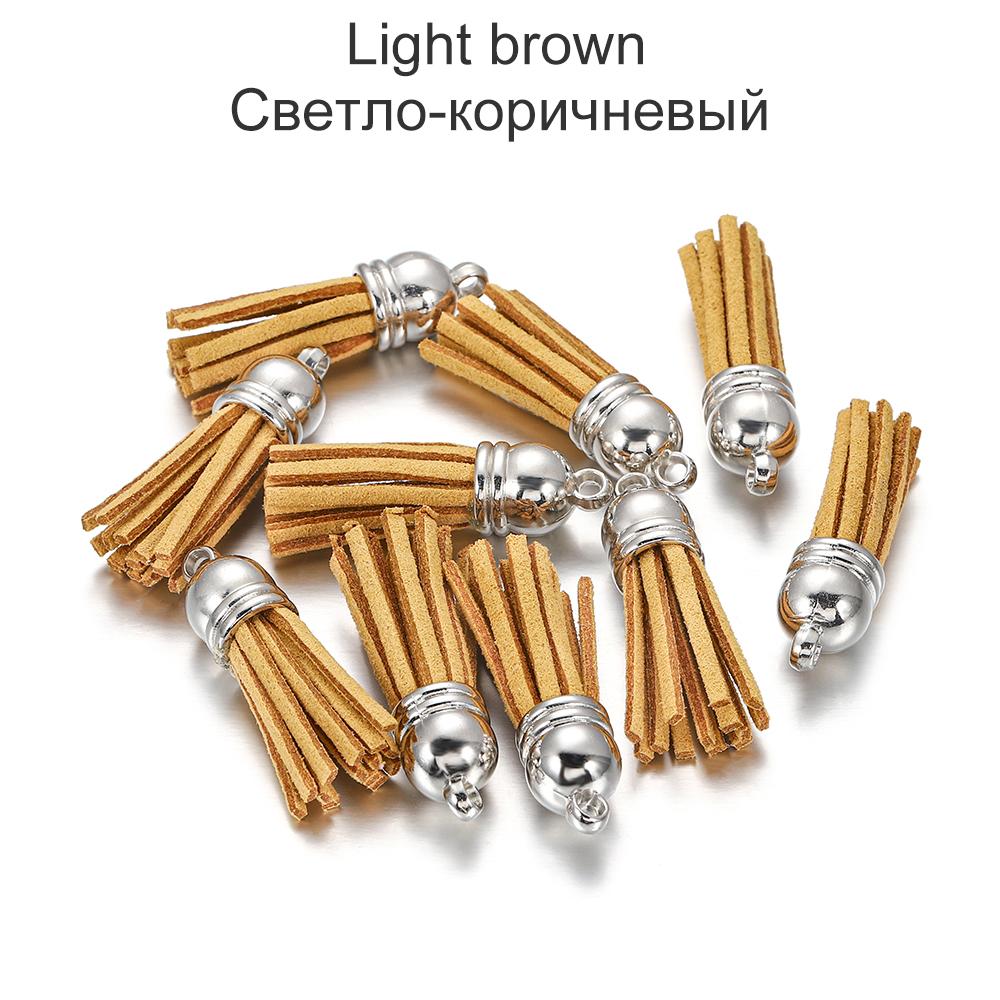 20pcs/lot 38mm Tassel Vintage Leather Tassels Fringe for Purl Macrame Pendant For DIY Jewelry Making Supplies Accessories