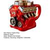 Retro Engine Coffee Mug Resin Mechanical Coffee Cup Collectible 3D Steampunk Beverage Mug for Car Enthusiasts