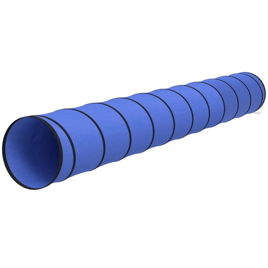 Dog Tunnel 500 X 60 Cm Foldable Play Tunnel With 6 Pegs And Bag Tear Resistant Outdoor Dog Agility Equipment Blue