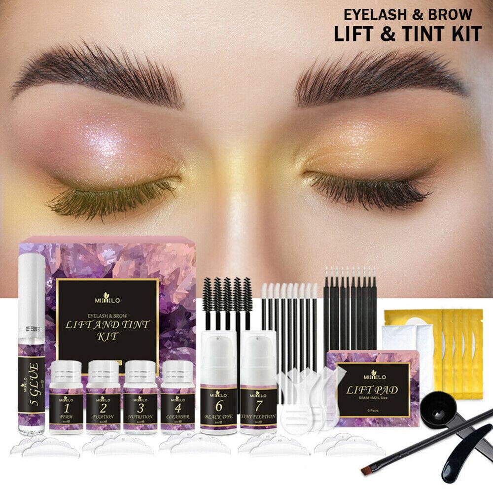 Lash Lift And Tint Kit DIY Eyelash Lift and Dye Semi-Permanent Eyelash Lifting