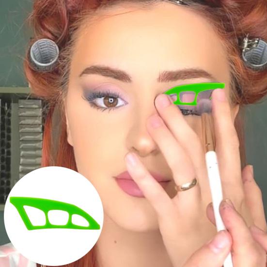 1/2/3/4 шт. силиконовый трафарет для теней для век многоразовый помощник для начинающих помощник для нанесения теней для век шаблон для картирования женские инструменты для быстрого макияжа глаз