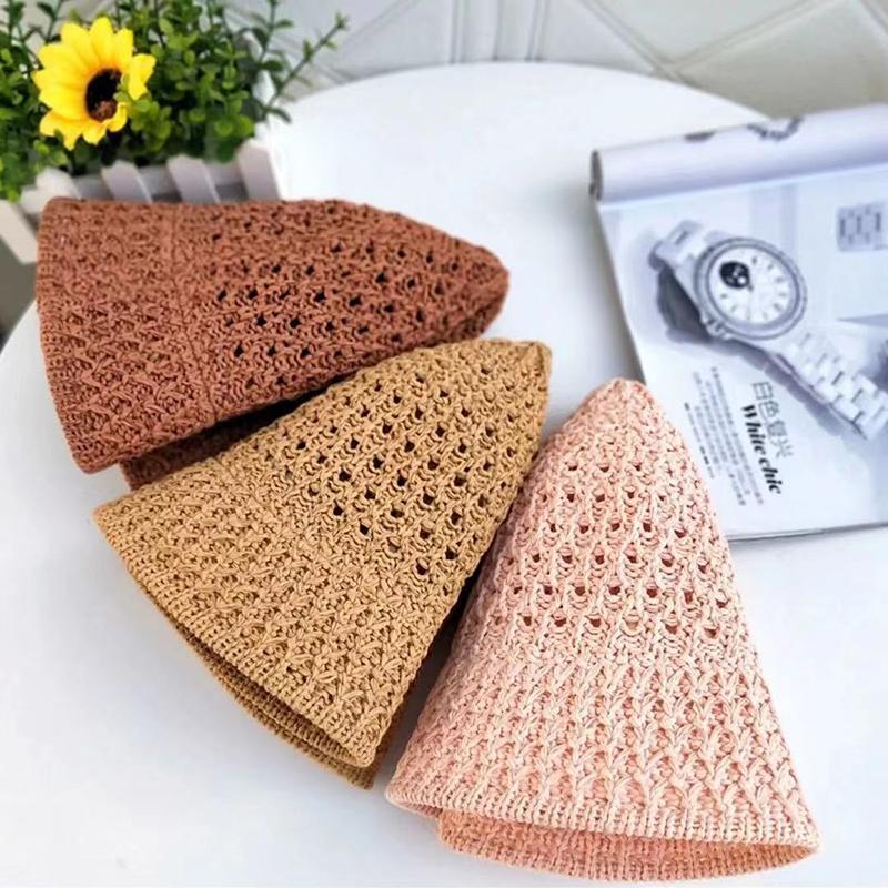 WTEMPO Летняя универсальная ажурная панама в японском стиле, складная, удобная в переноске солнцезащитная дышащая шляпа от солнца