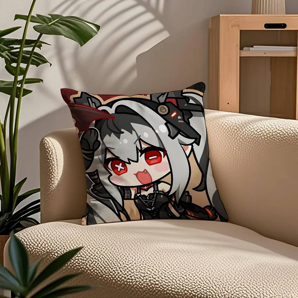 P-Punishing G-Gray R-Raven Pillow Case Comfort Sofa Bed Silky Elegant Invisible Zipper Custom Decorative Cushion Cover