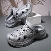 Summer New Men's Hole Shoes Platform Non-slip Wear-resistant Fashion Simple Leisure Outdoor Beach Bag Head Drag