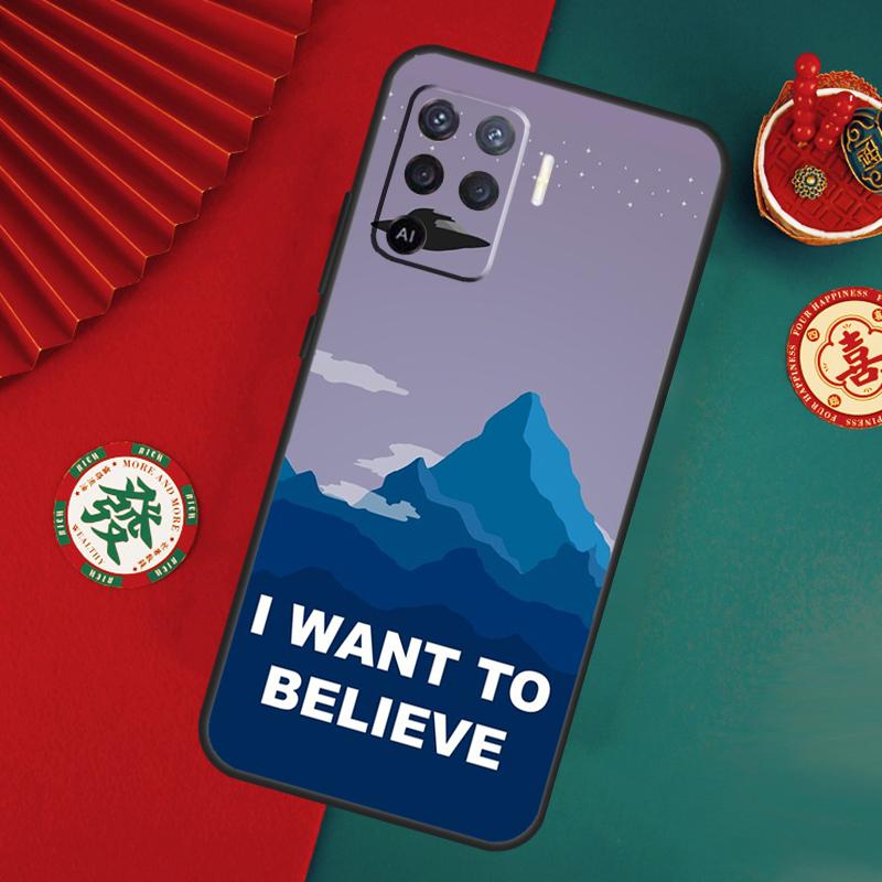 Секретные материалы Я хочу верить Чехол для Oppo A6 A5 Pro A15 A18 A38 A58 A78 A98 A54 A74 A94 A17 A57 A80 A60 A40 A16 A76 A96