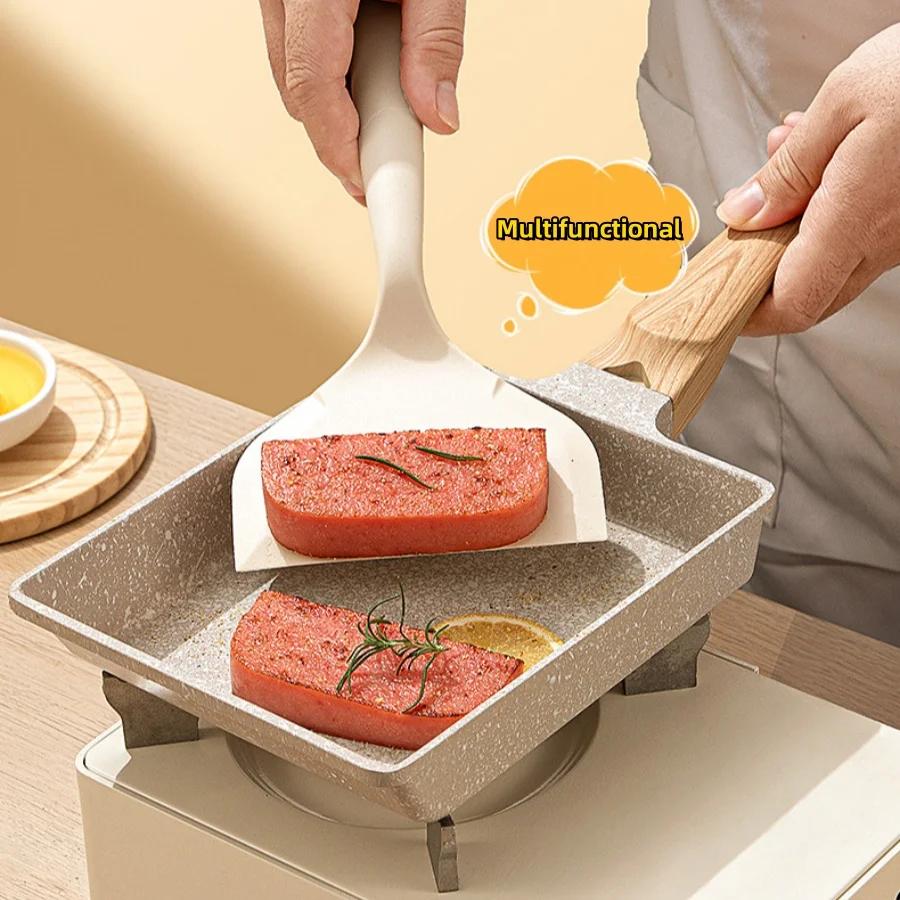 1 шт. Силиконовая лопатка для блинов, специальная кухонная утварь для сковороды с антипригарным покрытием, бытовая лопатка, термостойкая