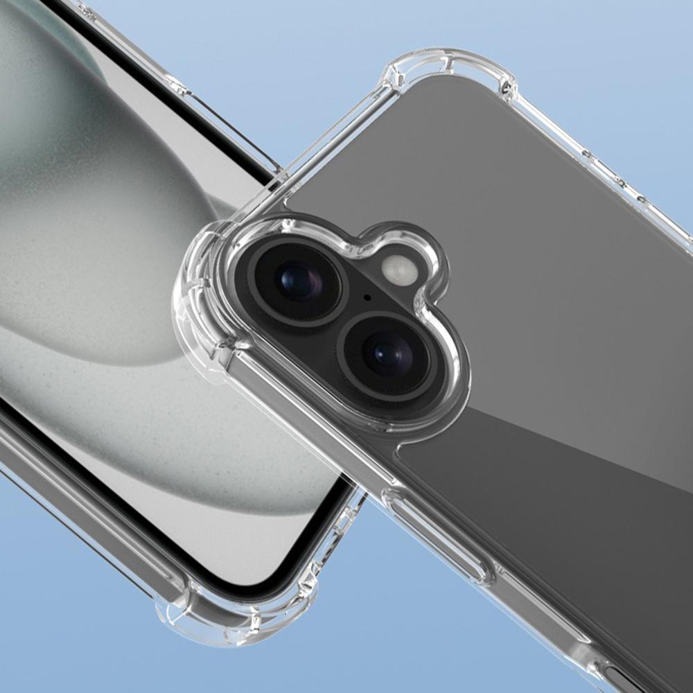 Чехол для iPhone 16 с усиленными углами, рамкой из ТПУ + акриловой задней крышкой телефона