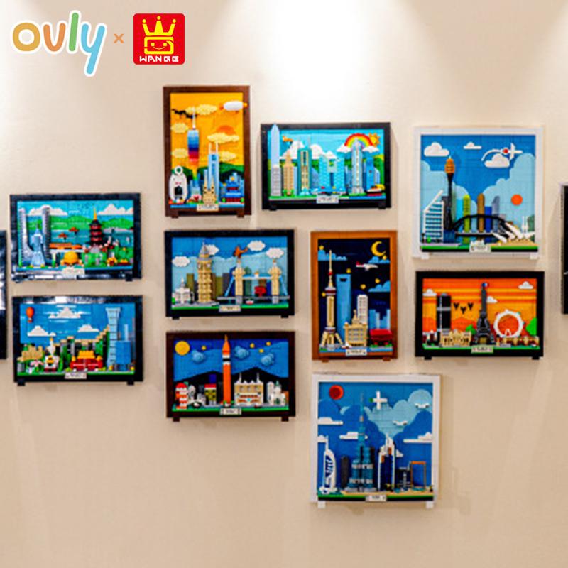 Wange Лондон Сити Соединенное Королевство Тауэрский мост Биг Бен Пазл Подвесной Арт Декор Гостиная Сборка Строительные Блоки № 4926