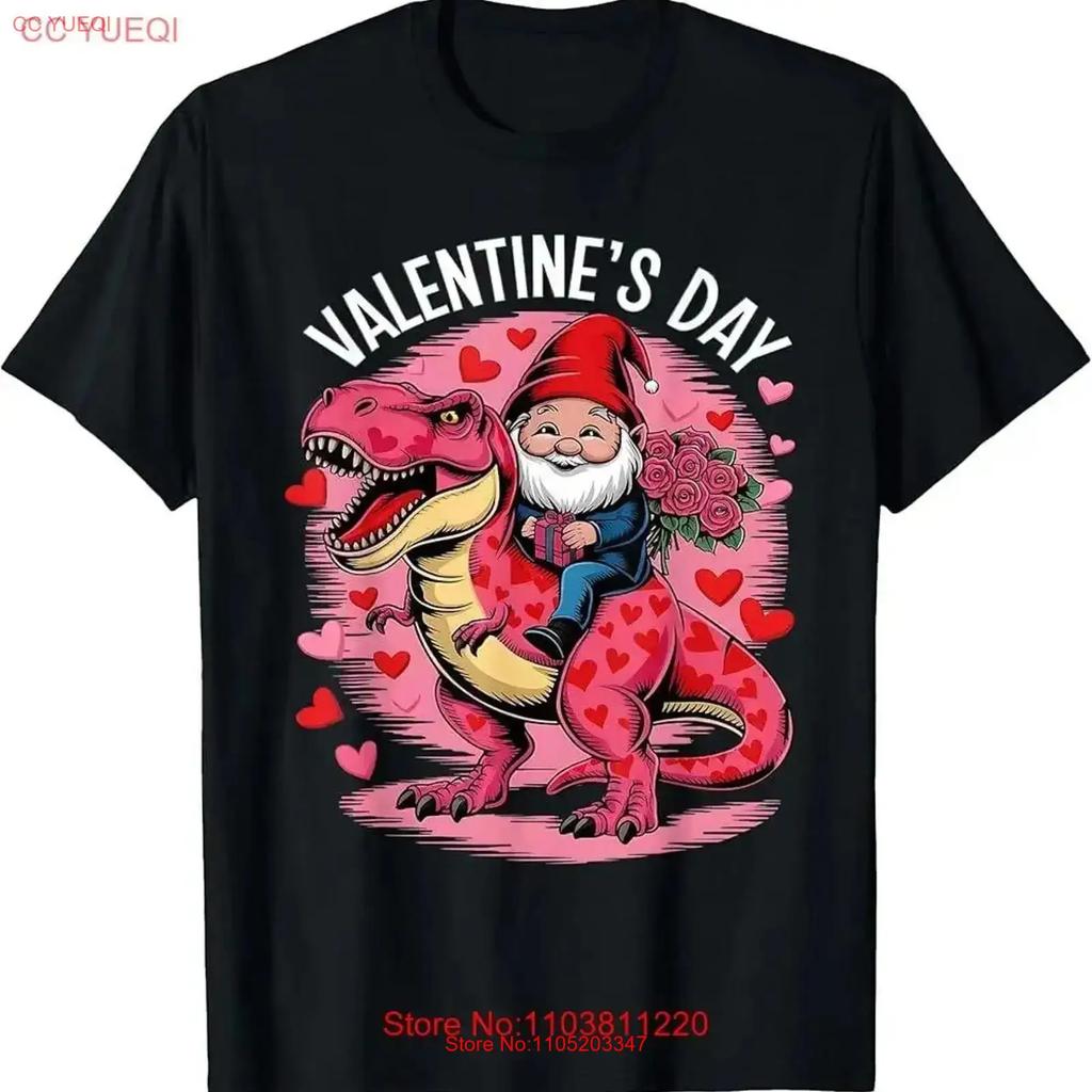 Gnome T Rex Biker Couple Valentine's Day SweaT Shirt vintage Washed Soft Breathable Versatile Comfortable graphic homme