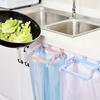 1pc Multi-Color No-Drill Kitchen Garbage Bag Holder - Under Sink & Cabinet Door Mount Hooks for Trash Bags & Cleaning Cloths