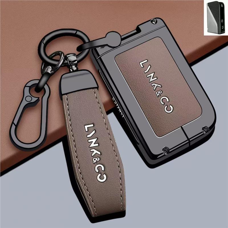 Чехол-брелок для ключей Lynk & Co 09 с пряжкой для моделей 03/02/01/05/06/07/08 и EMP 900/Z20/Z10