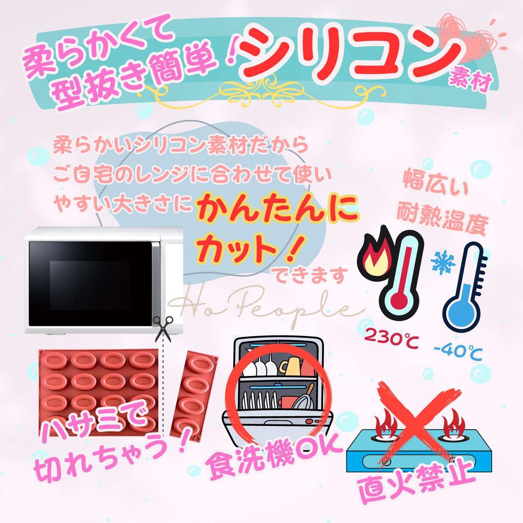 HoPeople Tigre Financier Mold, 20-Cavity Silicone Tigre Savarin Mold