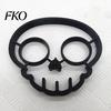 Easy Release Egg Mold Fried Mold, Halloween Theme Skull Shape, Silicone Non-Stick High Temp Resistant Ring, Breakfast Cooking Tool Kitchen