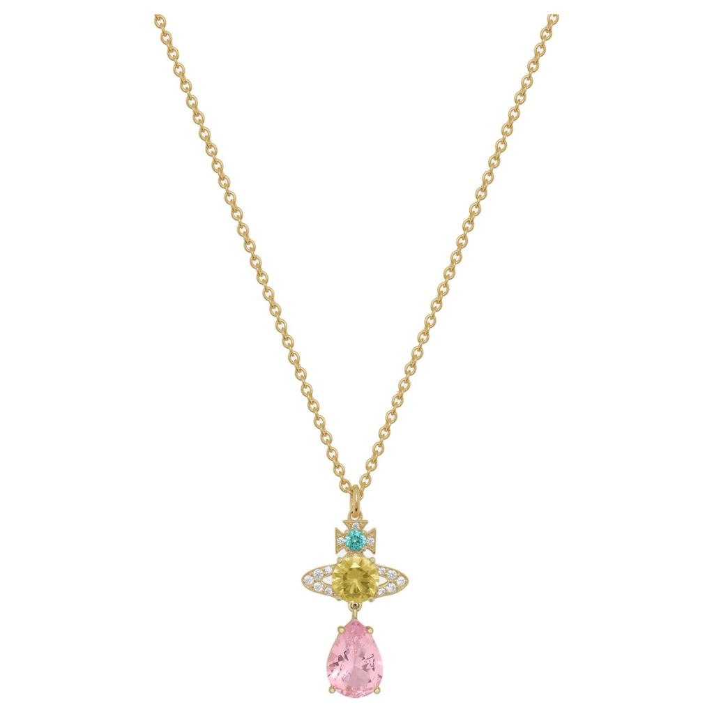Vivienne Westwood Exquisite Hollow Design Necklace Unisex necklace Gold 630203D5-02RA31