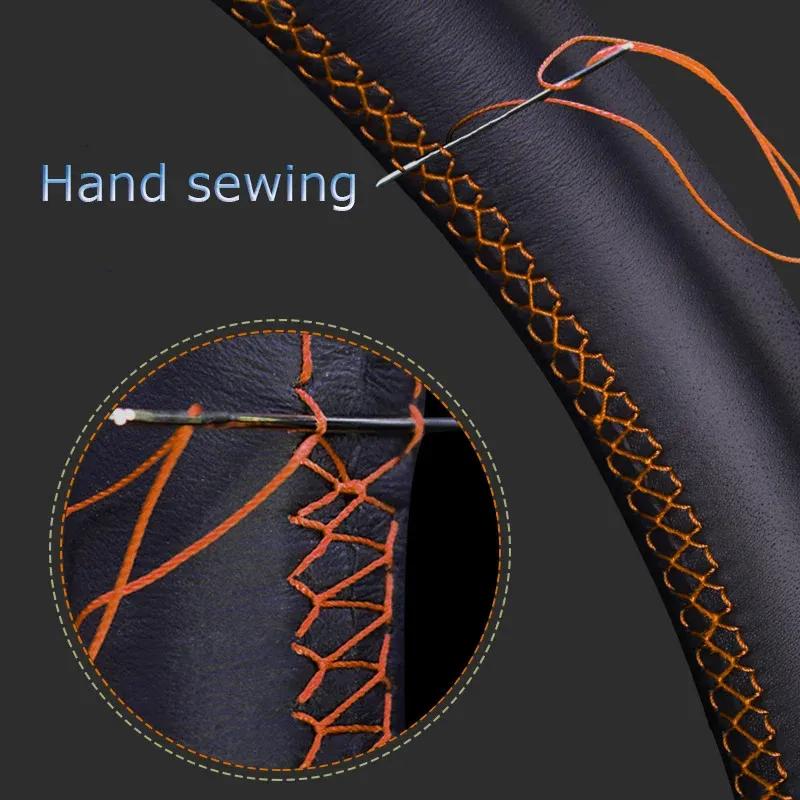 Braid Car Steering Wheel Cover For Baojun 530 730 2017- ize Microfiber Leather Car Accessories Steering Wrap