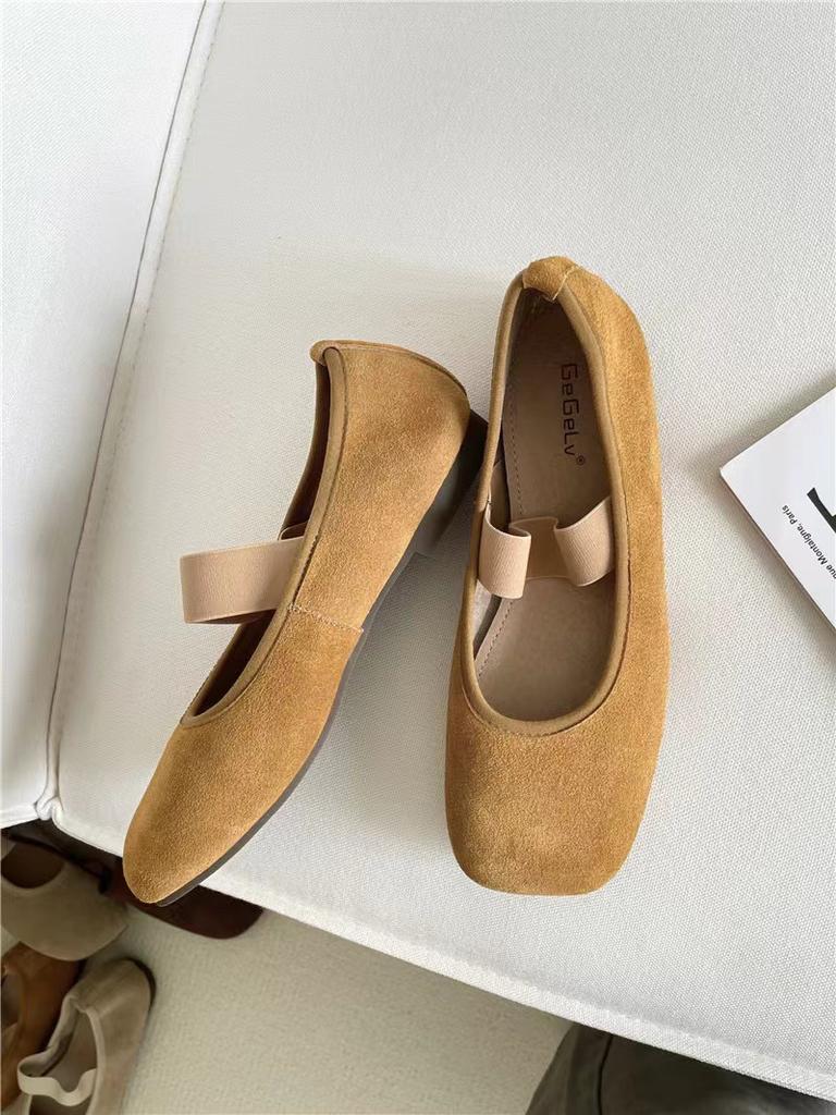 Leather Single Shoes Women's Shoes Flat Retro Mary Jane Shoes