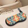 2D-Vintage Floral Pattern Eyewear Protector, Sunglasses Case, Soft Portable Eyeglasses Holder, Stylish Travel Accessories for Women