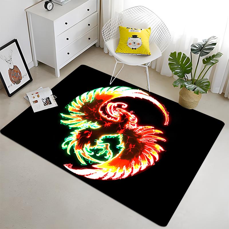 Современный китайский дракон Тай Чи багуа Инь Ян коврик для гостиной ковер для детей игровой домашний деко напольный коврик и ковры