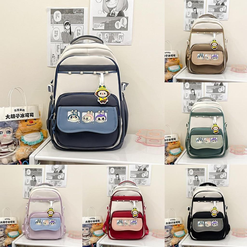 College Cute Style Cartoon Printed Student Backpack For Use Daily