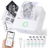 Print Pods Мини-принтер, Принтер для наклеек с 10 рулонами термобумаги, Карманный принтер Printpod без чернил для телефона, Impresora Portátil