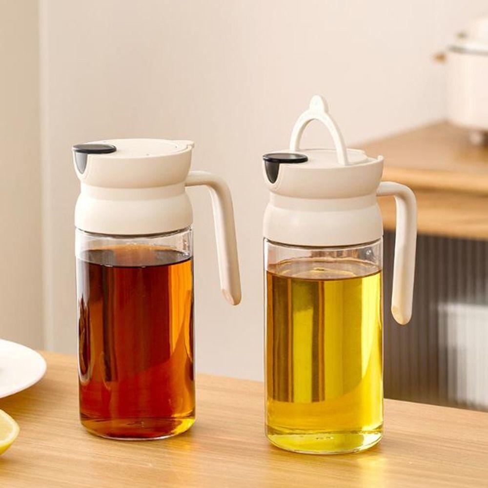 600ML Glass Oil Bottle Large Capacity Soy Sauce Dispenser Multi-functional Oil Dispenser  Soy Sauce