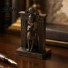 Egyptian Cat Statue Statue, Ancient Egypt Inspired Figurine, 3D Printed Decor Vintage Style Ornament for Home Office Desk, Shelf Art Craft Mythology
