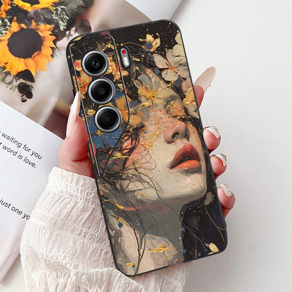 Для Tecno Camon 40 Pro 4G Чехол CM6 Милый Кот Модные Цветы Крутая Расписная Задняя Крышка Для Tecno Camon 40 Pro 4G Чехол для Телефона Funda
