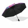 1pc Music Notes Fantasy Background Umbrella with Plastic Handle,Suitable for All Seasons Home Travel Outdoor UmbrellaDD195